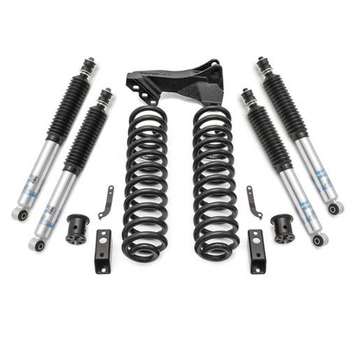 ReadyLIFT 17-20 F-250/350 Coil Spring Leveling Kit 2.5 in. Front Lift Bilstein Front And Rear Shocks Incl. Track Bar Bracket - 46-2724