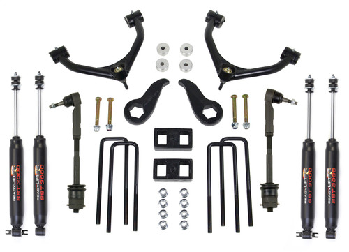 ReadyLIFT 11-19 Silverado/Sierra 3500 SST Lift Kit w/Shocks 4 in. Front/2 in. Rear Lift w/Tubular UCAs Incl. SST3000 Shocks - 69-3522