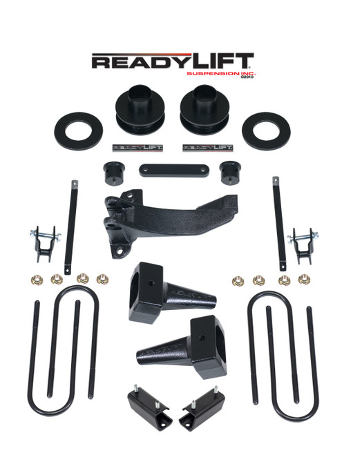 ReadyLIFT 11-16 F-250/350 SST Lift Kit 2.5 in. Front/1-3 in. Rear Lift For 2 Pc. Drive Shaft 5 in. Rear Flat Blocks - 69-2511TP