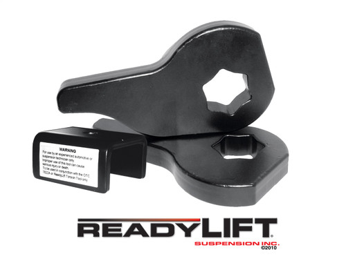 ReadyLIFT 04-10 Dodge Durango Front Leveling Kit 2.25 in. Lift w/Forged Torsion Keys/All Hardware/Shock Extensions Black Finish Allows Up To 33 in. Tire - 66-1080