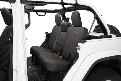 Bestop Jeep Wrangler JL, 4-Door, Rear w/ Fold Down Arm Rest, Seat Covers - 29291-35