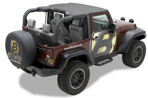 Bestop Jeep Wrangler JK, 2-Door, Targa Bikini - 52586-35