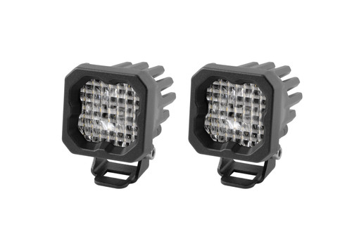 Diode Dynamics Stage Series C1 LED Pod Sport White Wide Standard Blue Backlight Pair-DD6442P