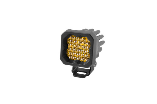 Diode Dynamics Stage Series C1 LED Pod Pro Yellow Flood Standard Amber Backlight Each-DD6463S