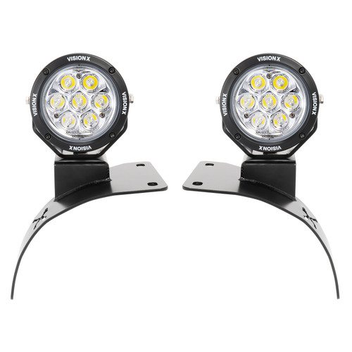 Vision X Lighting 18+ Jeep JL/JT Cowl Light Mount w/ CG2 Cannon Muliti - 5544185