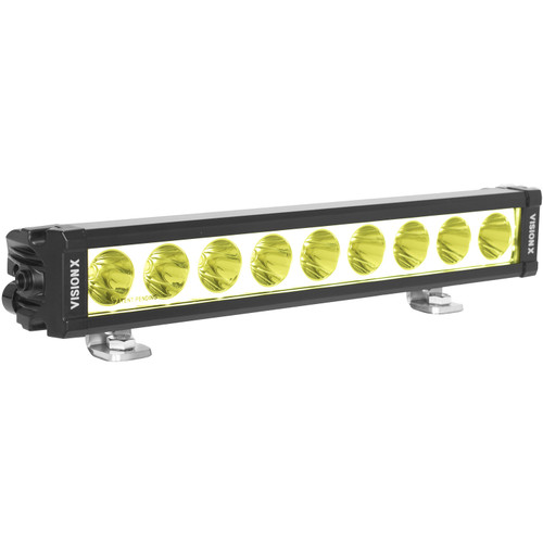 Vision X Lighting 13.19" XPL Series Halo Selective Yellow 9 LED Spot Light Bar Including End Cap Mounting L Bracket A - 9946443