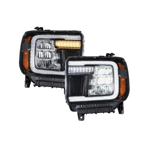 FORM Lighting 14-18 Sierra 1500 and 15-19 Sierra 2500/3500 LED Reflector Headlights - FL0011