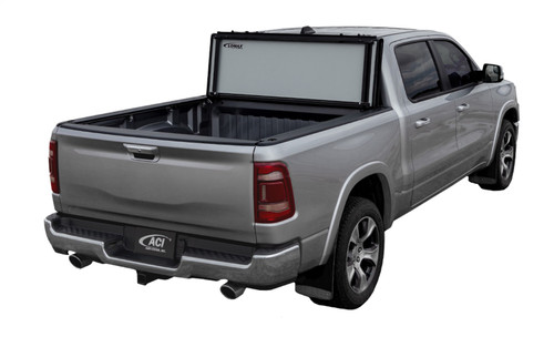 LOMAX Stance Hard Tri-Fold Cover For Toyota Tacoma, Short Bed, Black Urethane Finish, Single Rail - G3050019