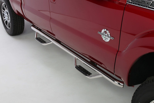 Go Rhino Dominator Classic D2 Cab Length Side Steps, Polished Stainless Finish - D24105PS