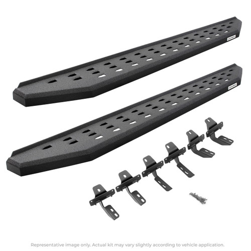 Go Rhino - RB20 Running Boards w/Mounts - Bedliner Coating - F-150 Ext. Cab - 69412680T