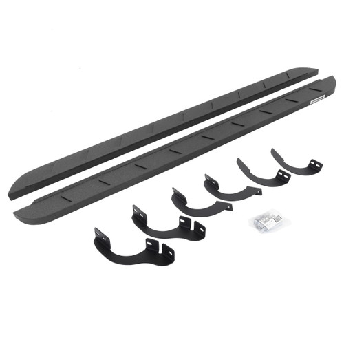 Go Rhino - RB10 Slim Line Running Boards w/Mounts - Bedliner Coating - 4Runner - 63442568ST