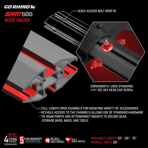 Go Rhino - 5936055T | Roof Racks | Offroad Alliance