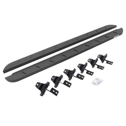 Go Rhino - RB10 Slim Line Running Boards w/Mounts - Bedliner Coating - Wrangler - 63450673ST