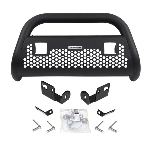 Go Rhino - RC2 LR Bull Bar w/Mounts & Two 3" Light Openings - Text. Black - Tacoma Crew Cab/Ext. Cab - 55542T