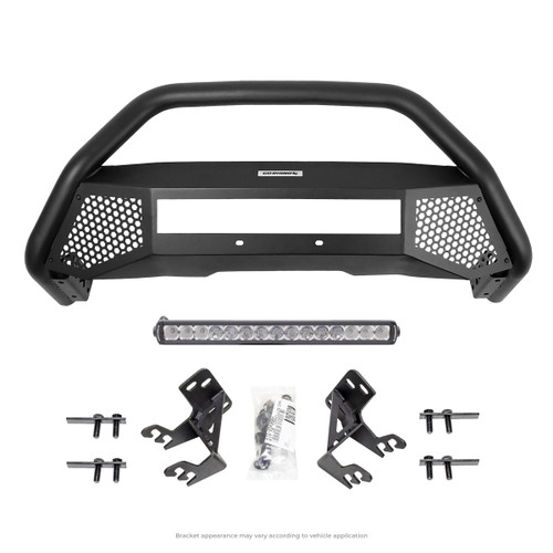 Go Rhino - RC4 LR w/Mounts & 20" Light Bar - Text. Black - 5465420LT