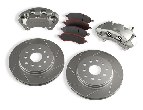 TeraFlex Jeep JK/JKU Front Big Brake Kit w/ Slotted Rotors - 4303420