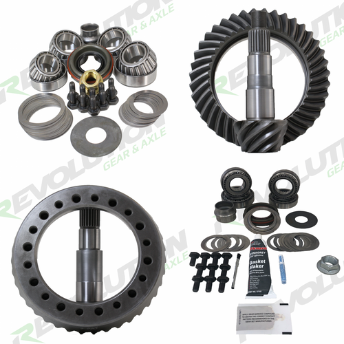 Revolution Gear JK Non-Rubicon 4.11 Ratio Gear Package (D44-D30) with Koyo Bearings (Front Carrier Required When Upgrading From Factory 3.21  Ratio Only) - Rev-JK-Non-410-K