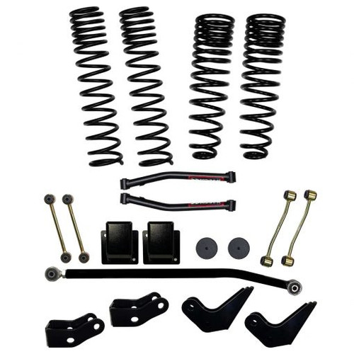 SkyJacker 2020-2022 Jeep Gladiator JT Non-Rubicon 3.5 Inch Dual Rate Long Travel Coil Spring Lift Kit with Shock Extensions - G351PELT