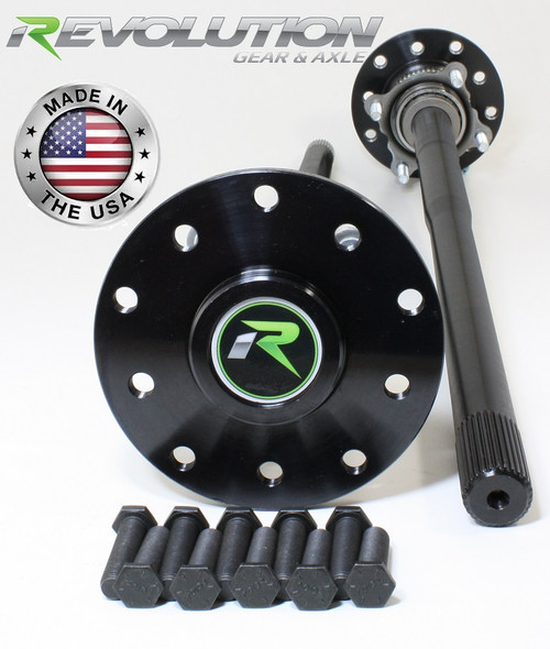 Revolution Gear Dana 44 4140 Chromoly US Made Rear Axle Kit 1997-06 Jeep TJ and LJ W/Drum Brakes 30 Spline - RAK44-2