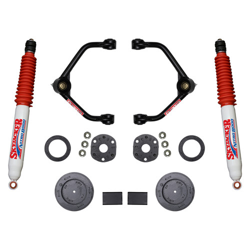 SkyJacker 2019-2021 Ram 1500 3 Inch Suspension Lift Kit With Front Strut Spacers Front Upper A-arms Rear Coil Spring Spacers Rear Bump Stop Spacers And Rear Nitro 8000 Shocks - R1930PN