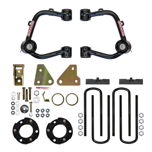 SkyJacker 19-20 Ford Ranger 3.5 Inch Control Arm and Strut Spacer Lift Kit with Rear Blocks And U-bolts - FR19350PA