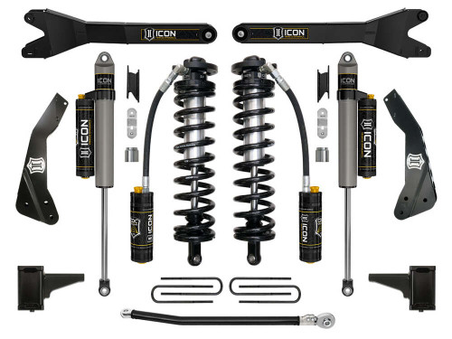 ICON 4-5.5" Lift Stage 4 Coilover Conversion w/ Radius Arm for 11-16 F-250/350 Super Duty - K63134R