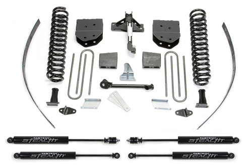 Fabtech Basic Lift System, 8 in. Lift w/ Stealth Shocks For 08-16 Ford F250 4WD w/ Factory Overload. - K2122M