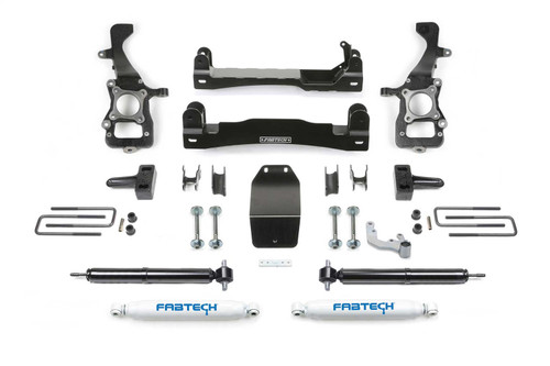 Fabtech Basic Lift System, 4 in. Lift w/ Remote Reservoir Performance Shocks For 21-22 Ford F150 4WD. - K2386