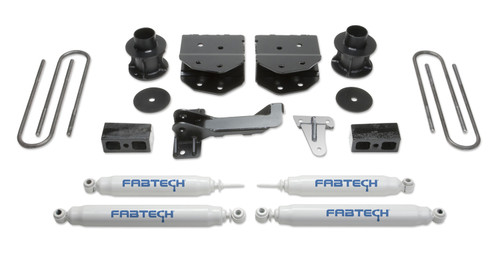 Fabtech Budget Lift System, 4 in. Lift w/ Performance Shocks For 08-16 Ford F250/350/450 4WD 8 Lug. - K2160