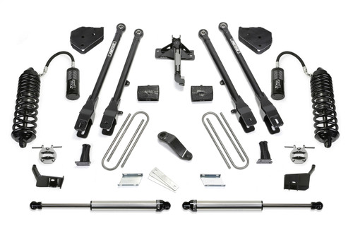 Fabtech 4 Link Lift System, 6 in. Lift w/ 4.0 and 2.25 Dirt Logic Shocks For 18 Ford F450/F550 4WD Diesel. - K2307DL