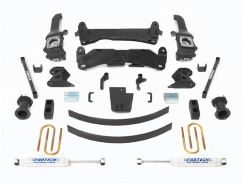 Fabtech Basic Lift System, 6 in. Lift w/ Performance Shocks For 05-14 Toyota Tacoma 4WD/ 2WD 6 Lug Models Only. - K7019