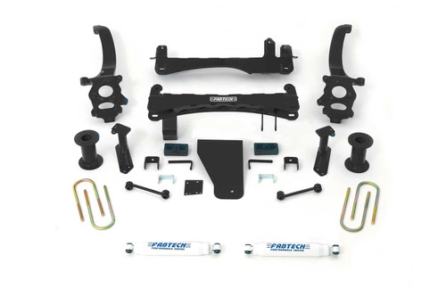 Fabtech Basic Lift System, 6 in. Lift w/ Performance Shocks For 18-21 Nissan Titan 4WD. - K6012