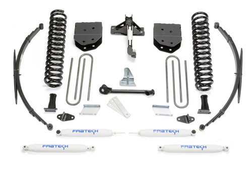 Fabtech Basic Lift System, 8 in. Lift w/ Performance Shocks and Remote Reservoir Lf Sprngs For 08-16 Ford F250/350 4WD. - K2127