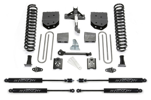 Fabtech Basic Lift System, 6 in. Lift w/ Stealth Shocks For 05-07 Ford F250 4WD w/ Factory Overload. - K20101M