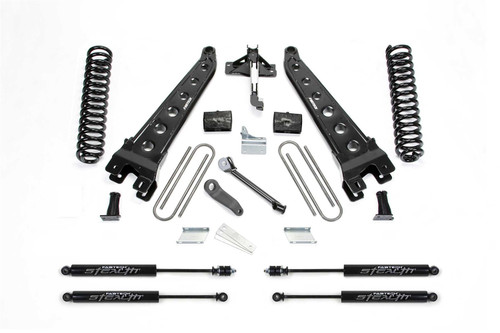 Fabtech Radious Arm System, 6 in. Lift w/ Coils and Stealth Shocks For 11-13 Ford F450/550 4WD 10 Lug. - K2156M