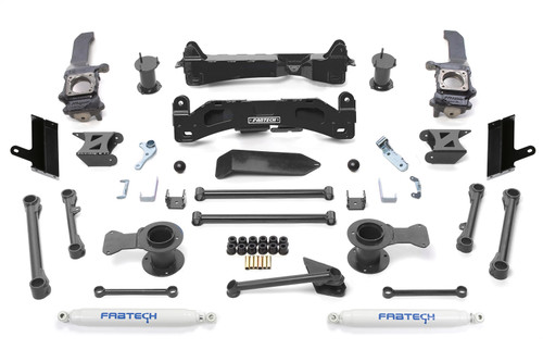 Fabtech Basic Lift System, 6 in. Lift w/ Performance Shocks For 15-22 Toyota 4Runner 4WD. - K7066