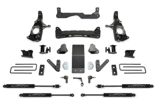 Fabtech Basic Lift System, 4 in. Lift w/ Stealth Shocks For 11-19 GM 3500Hd 2WD/4WD. - K1123M