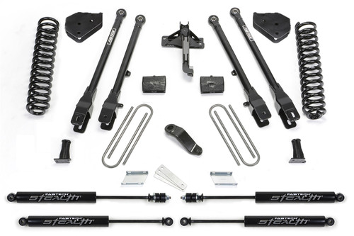 Fabtech 4 Link Lift System, 6 in. Lift w/ Coils and Stealth Shocks For 17-21 Ford F250/F350 4WD Gas. - K2257M