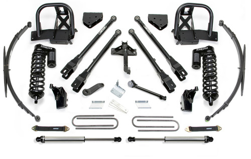 Fabtech 4 Link Lift System, 8 in. Lift w/ Dirt Logic 4.0 Coilover and Remote Reservoir Lf Sprngs and Remote Reservoir Dirt Logic For 11-16 Ford F250/350 4WD. - K2144DL