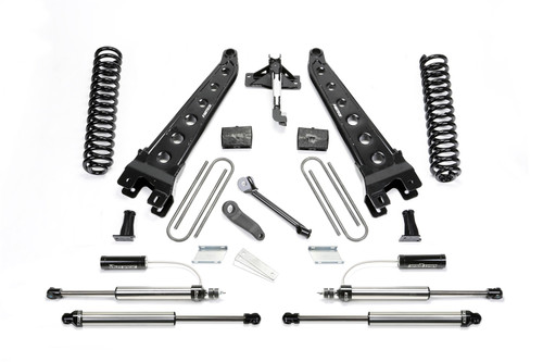 Fabtech Radious Arm System, 4 in. Lift w/ Coils and 2.25 Dirt Logic Resi Frt And Dirt Logic Remote Reservoir Shocks For 17-21 Ford F250/350 4WD Gas. - K2291DL