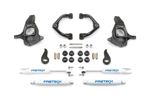Fabtech Ultimate System, 3.5 in. Lift w/ Uniball Uc and Performance Shocks For 11-19 GM C/K2500Hd/3500Hd. - K1064