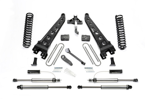 Fabtech Radious Arm System, 6 in. Lift w/ Coils and 2.25 Dirt Logic Resi Frt And Dirt Logic Remote Reservoir Shocks For 17-21 Ford F250/350 4WD Gas. - K2295DL