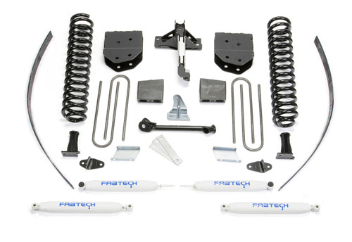 Fabtech Basic Lift System, 8 in. Lift w/ Performance Shocks For 08-16 Ford F250 4WD w/ Factory Overload. - K2122