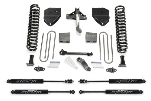 Fabtech Basic Lift System, 6 in. Lift w/ Stealth Shocks For 17-21 Ford F250/F350 4WD Diesel. - K2217M