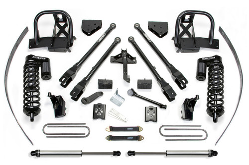Fabtech 4 Link Lift System, 8 in. Lift w/ Dirt Logic 4.0 Coilover and Remote Reservoir Dirt Logic For 11-16 Ford F250 4WD w/ Factory Overload. - K2142DL