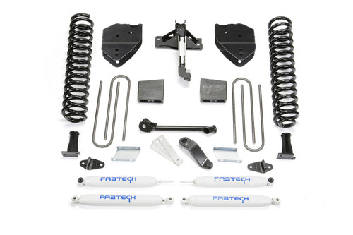 Fabtech Basic Lift System, 4 in. Lift w/ Performance Shocks For 17-21 Ford F250/F350 4WD Diesel. - K2214