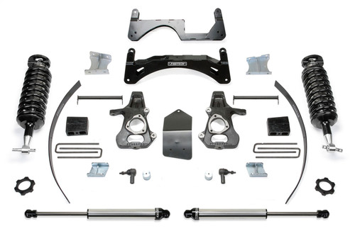 Fabtech Perormance Lift System, 6 in. Lift w/ 4.0 and 2.25 For 14-18 GM C/K1500 P/U w/o E Forged Steel UCA. - K1072DL