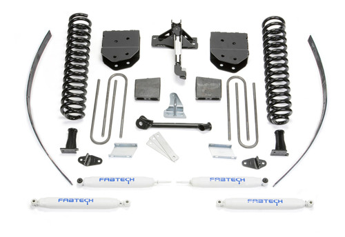 Fabtech Basic Lift System, 8 in. Lift w/ Performance Shocks For 08-16 Ford F250 4WD w/o Factory Overload. - K2121