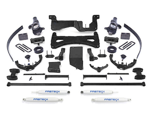 Fabtech Perormance Lift System, 8 in. Lift w/ Performance Shocks For 07-08 GM C/K2500Hd,C/K3500 Non Dually. - K1030