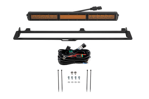 Diode Dynamics TRD Pro Grille Light Bar Kit for 22+ Toyota Tundra, Amber Combo - DD7416